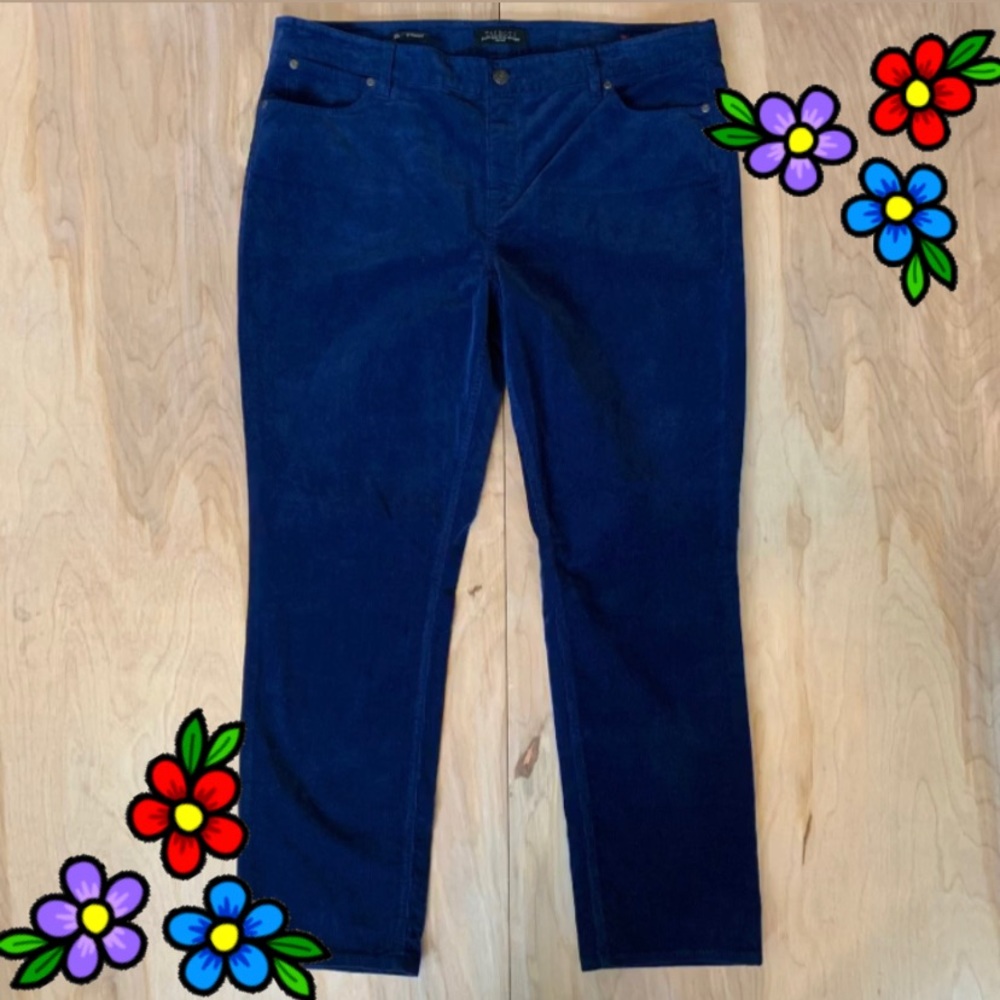 Talbots Navy Blue corduroy Womens